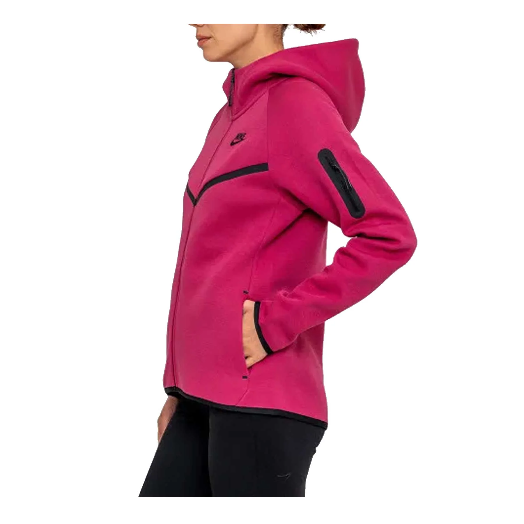 Felpa Con Cappuccio Full zip Tech Fleece Donna - Image 3